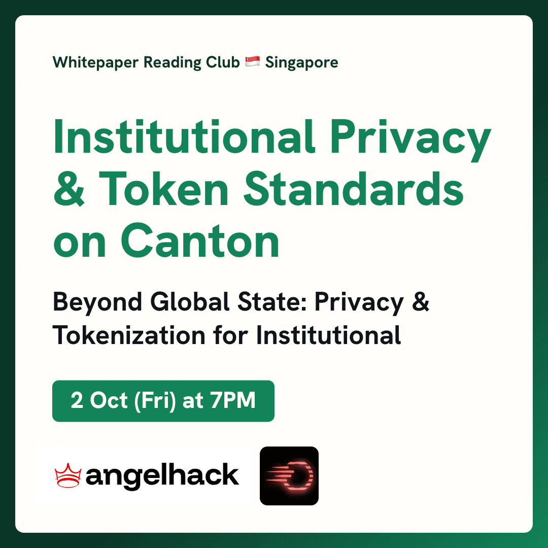 Whitepaper Reading Club: Institutional Privacy & Token Standards on Canton