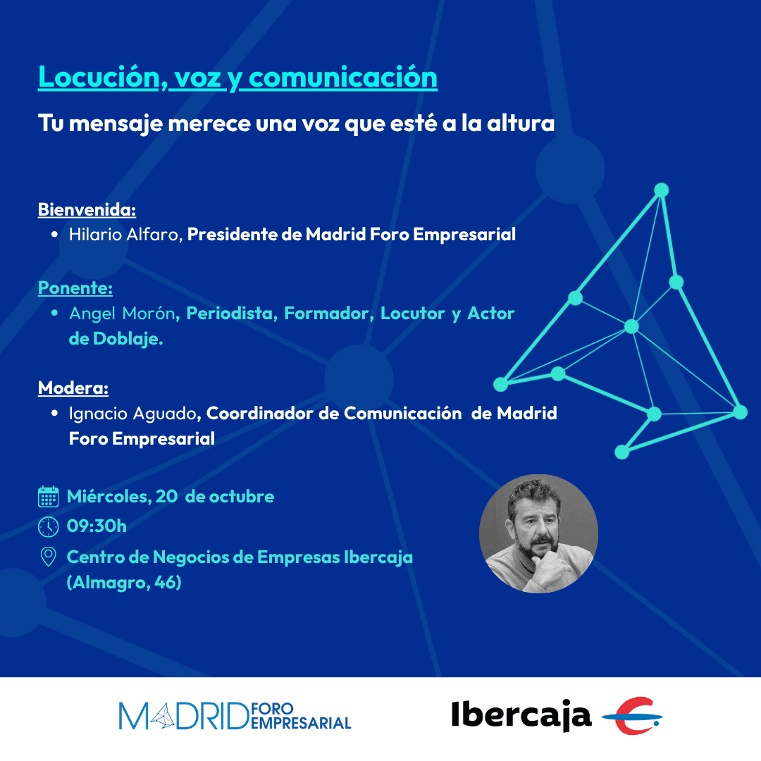 Masterclass: Locución, voz y comunicación