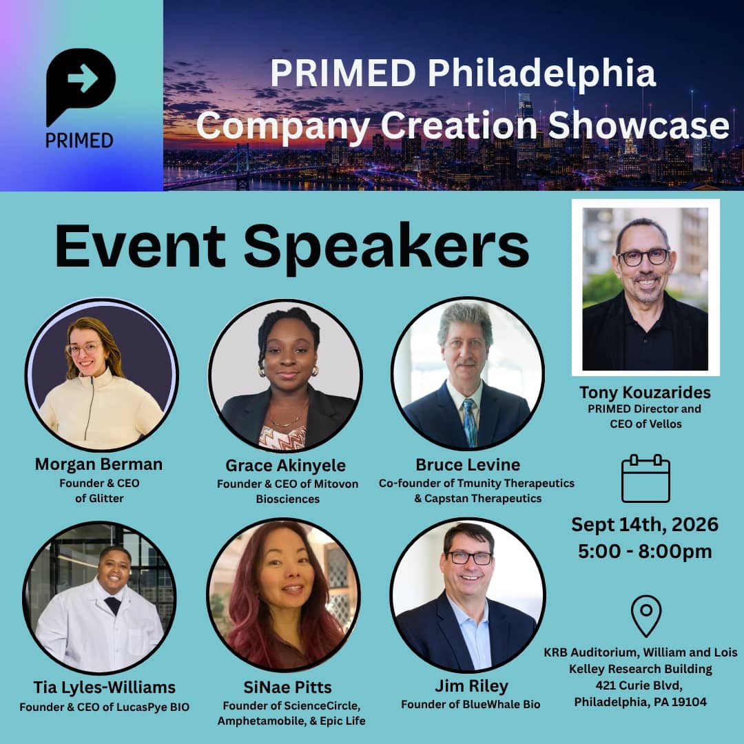 PRIMED Philadelphia Kick-off: Company creation showcase
