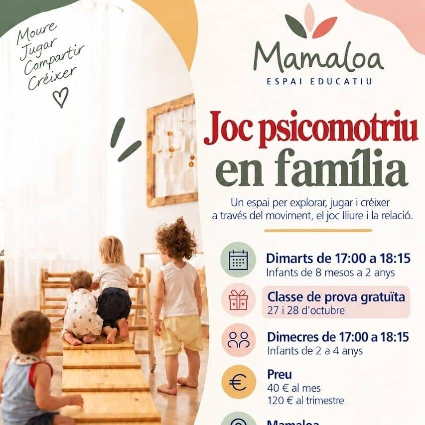 Joc psicomotriu en família a Mamaloa