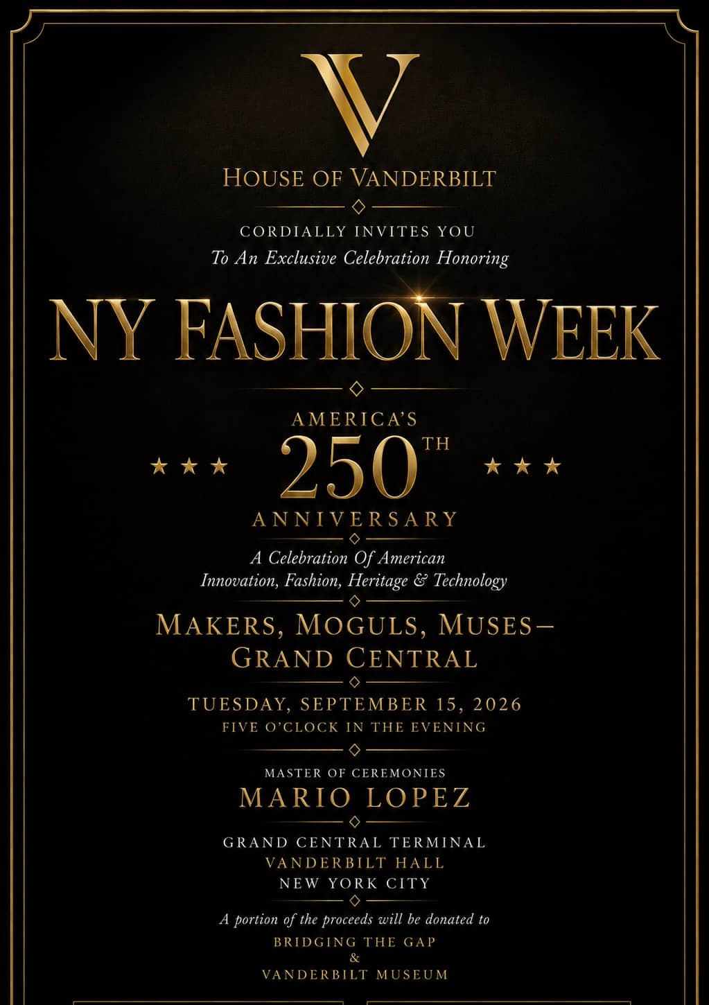 Vanderbilt & Seewald Runway Show - VIP Experience