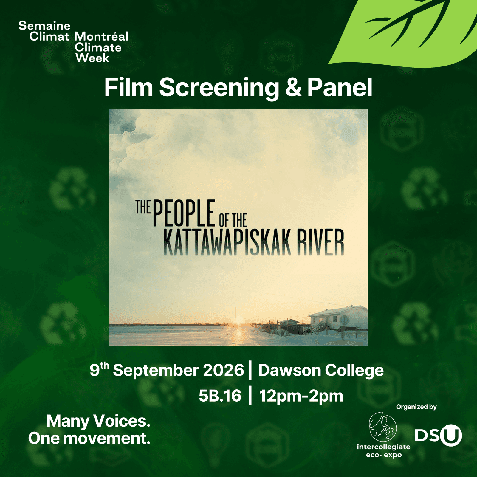 The People of the Kattawapiskak River - Film Screening and Panel