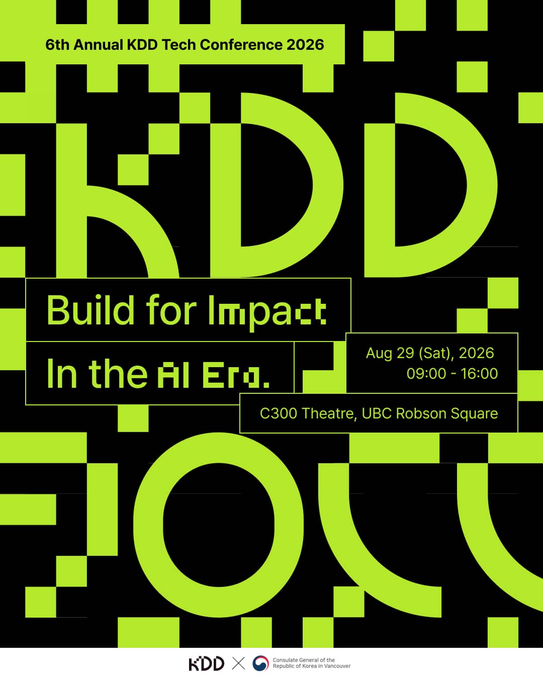 6th KDD Tech Conference "Build for Impact in the AI Era"