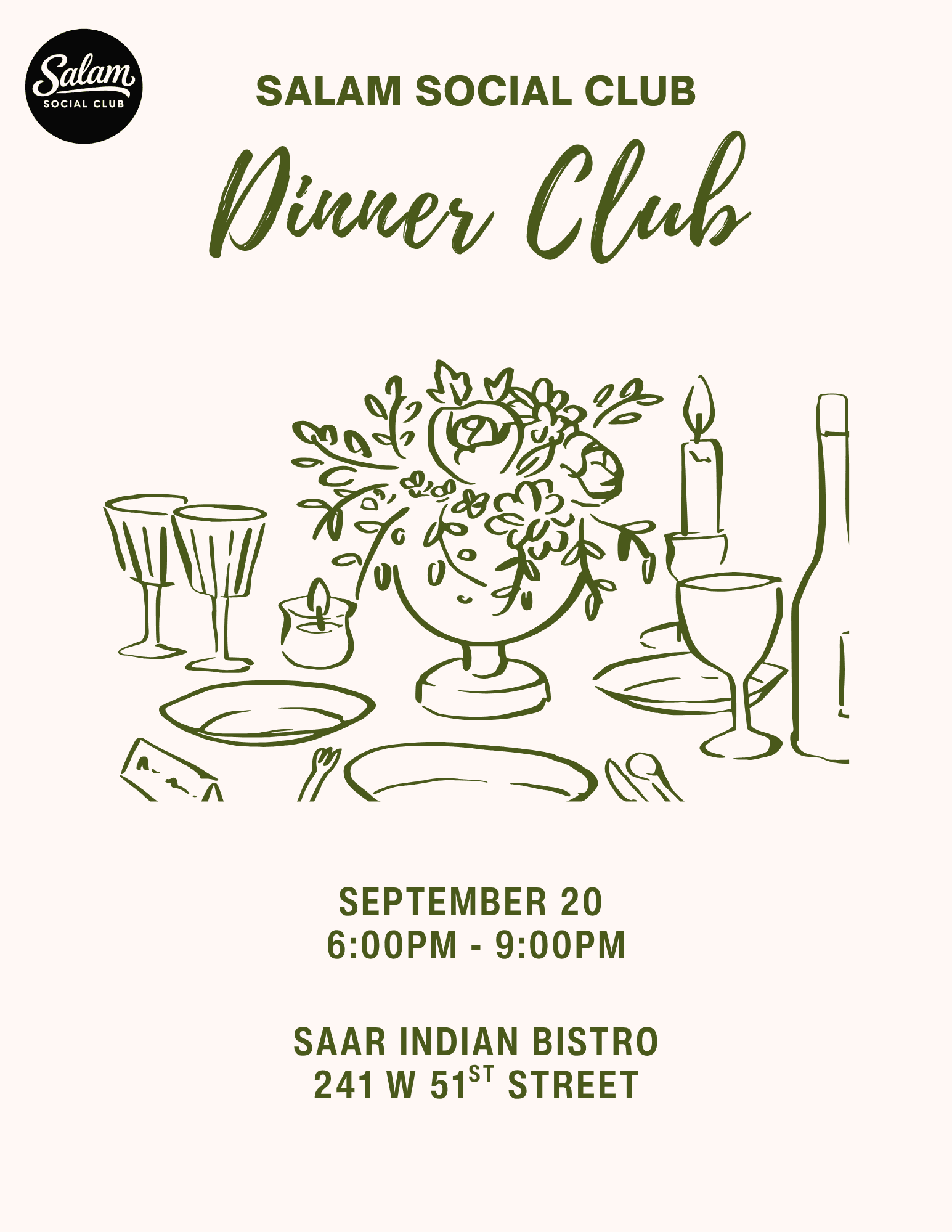 Salam Dinner Club at Saar