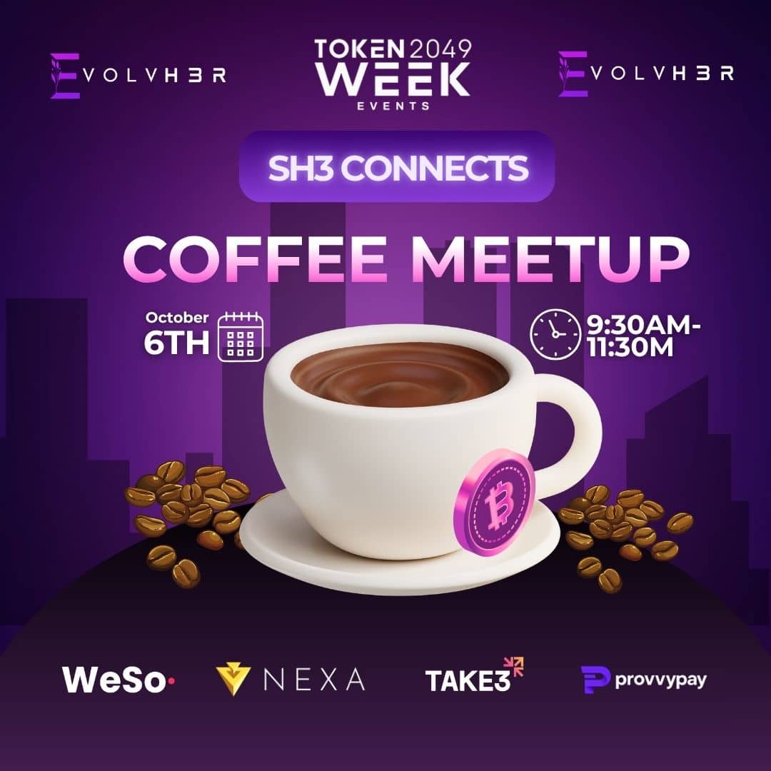 SH3 Connects Coffee Meetup Singapore Edition Token2049 💫