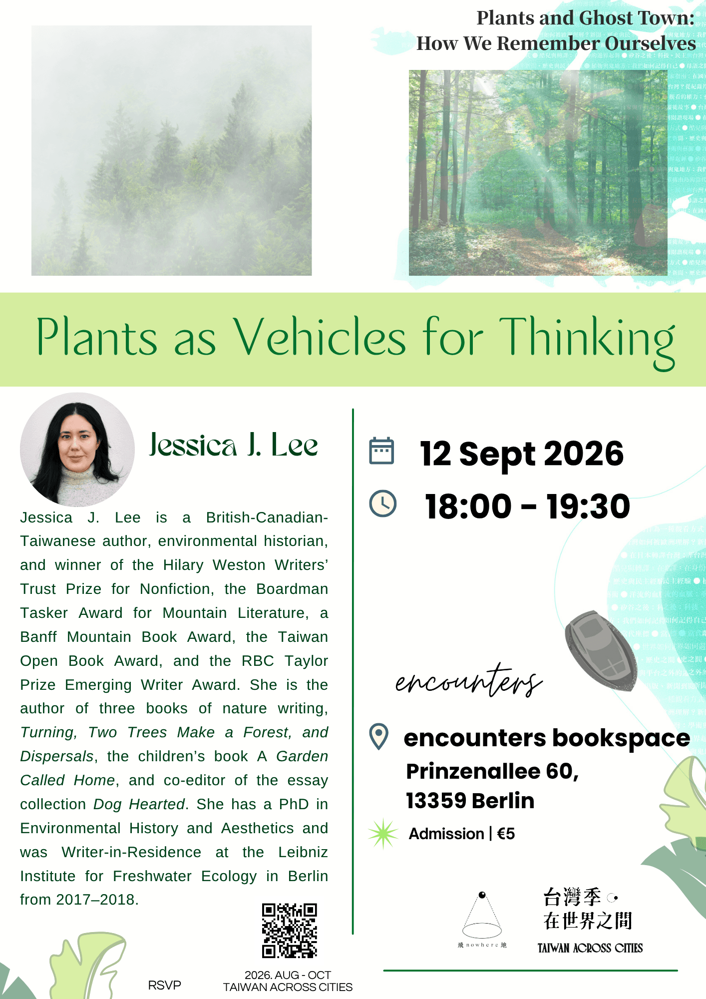 TALK | Jessica J. Lee: Plants as Vehicles for Thinking