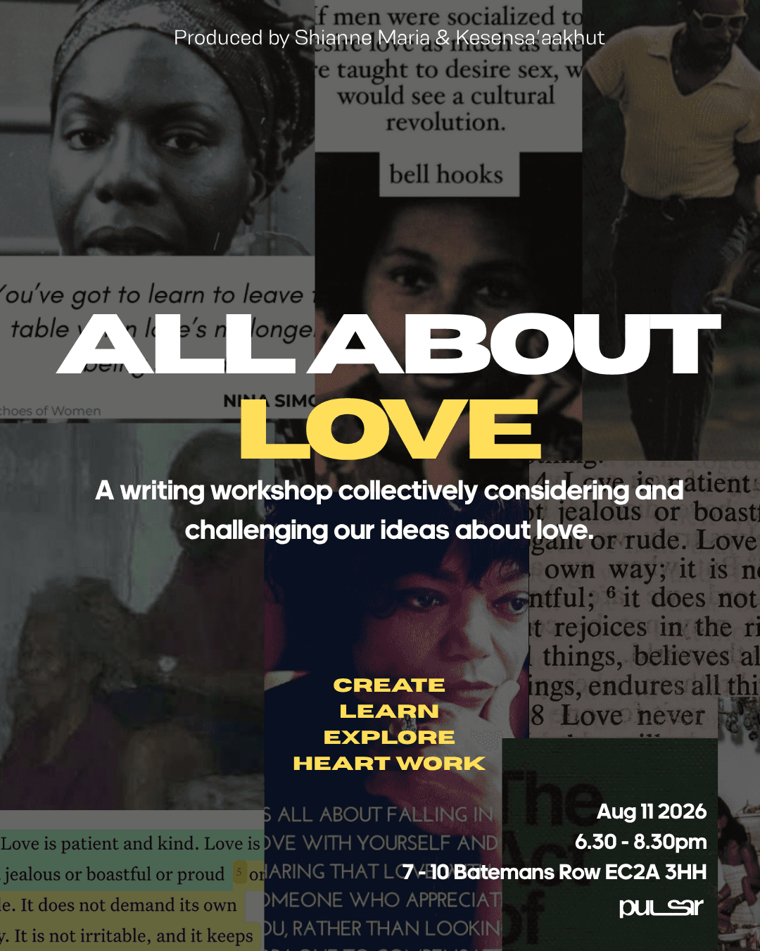 All About Love - Writing Workshop