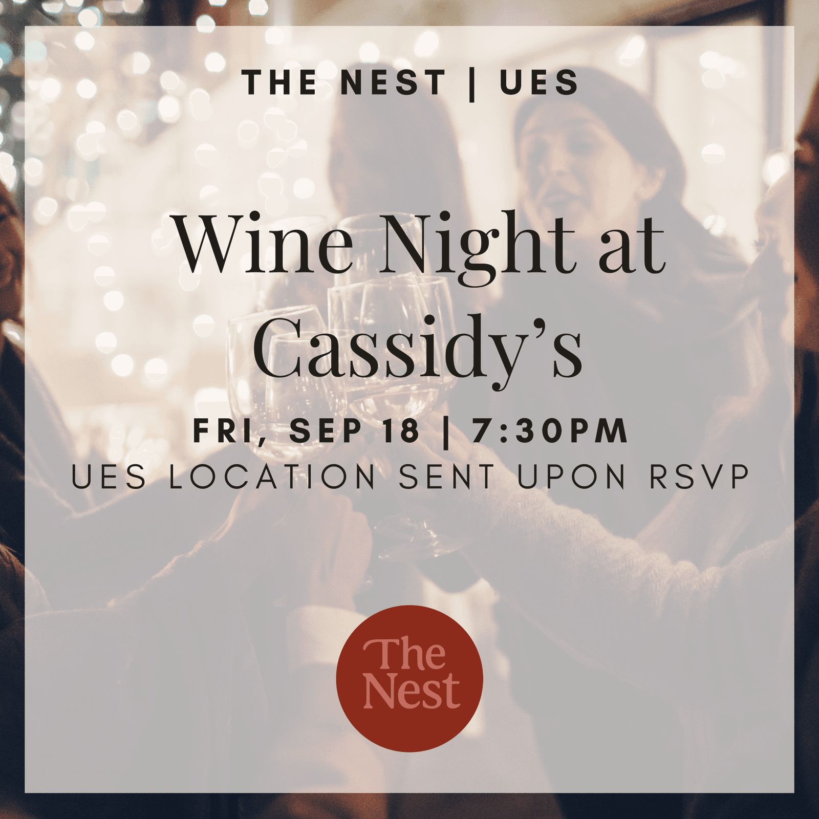 🍷 Wine Night at Cassidy's | The Nest UES