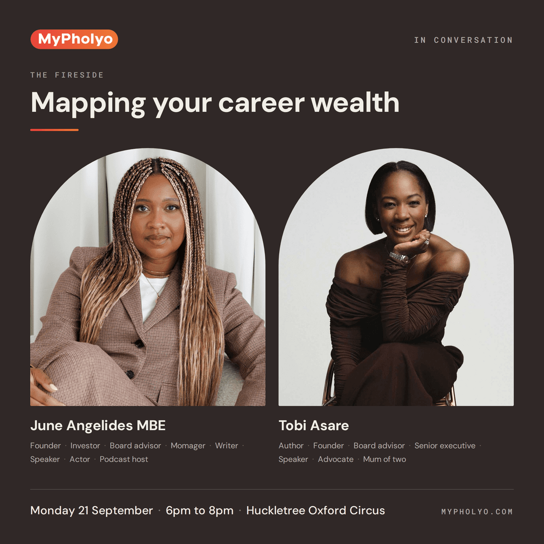An Evening with June Angelides MBE and Tobi Asare