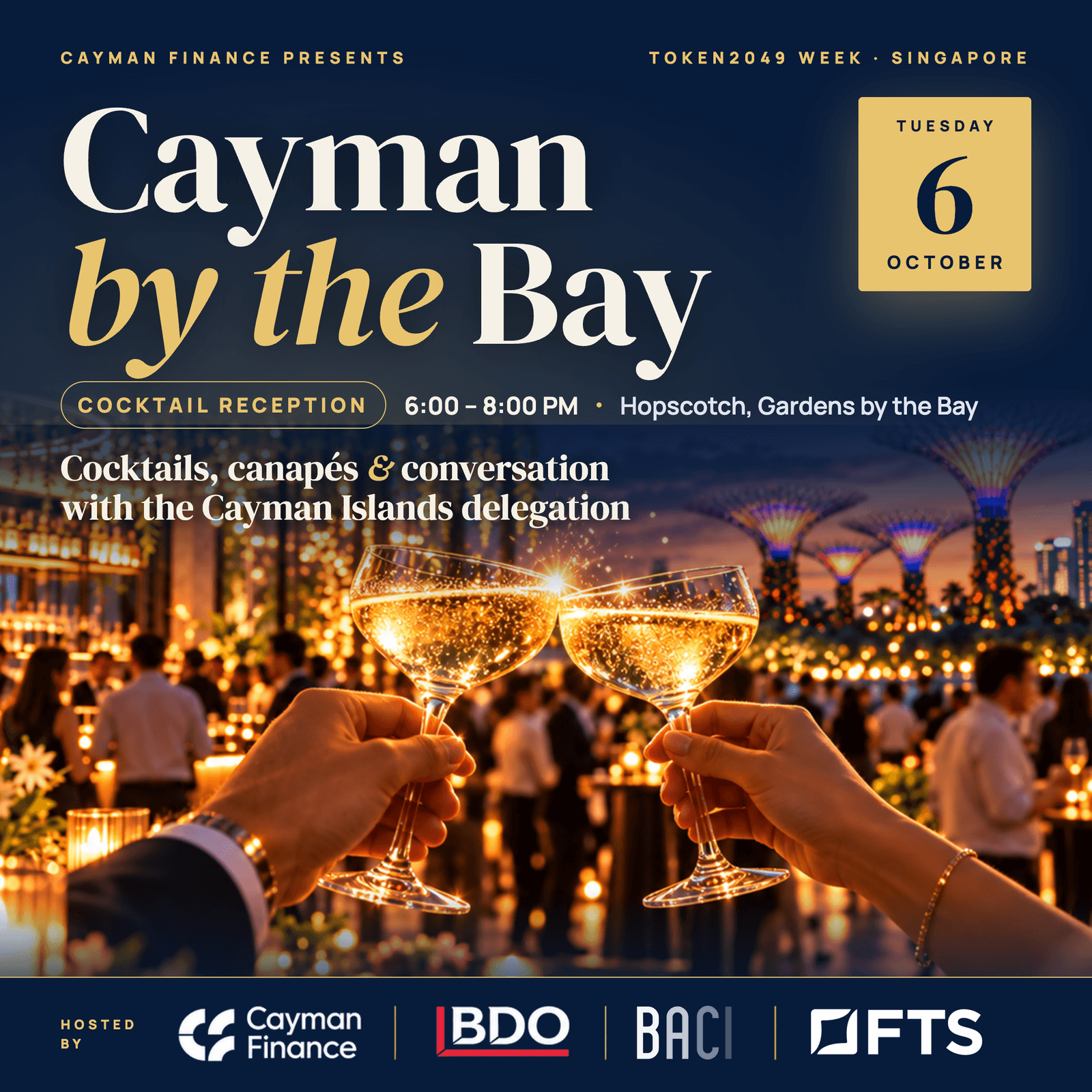 🇰🇾 Cayman by the Bay: TOKEN2049 Cocktail Reception🍸