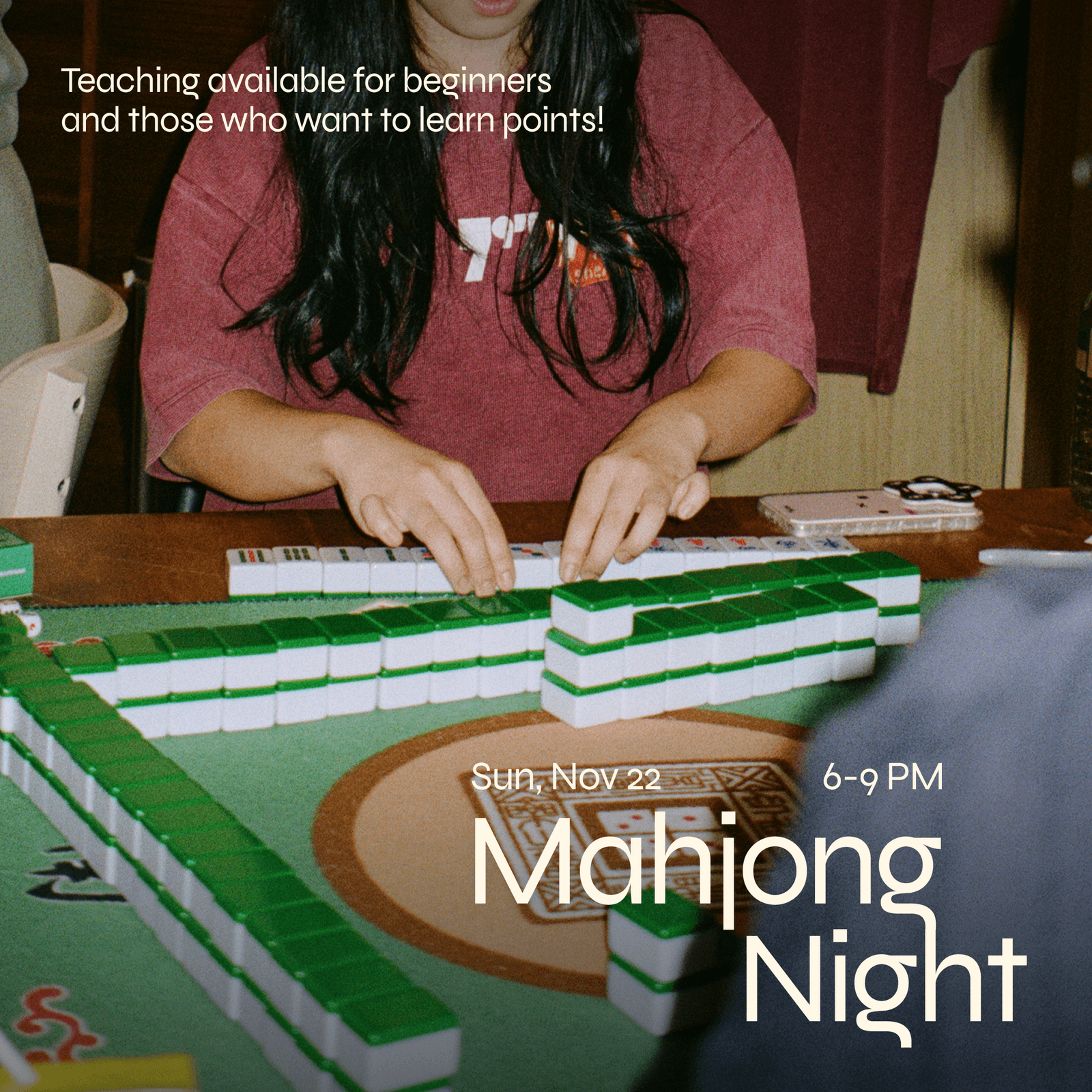 Mahjong Night (Beginner friendly!)