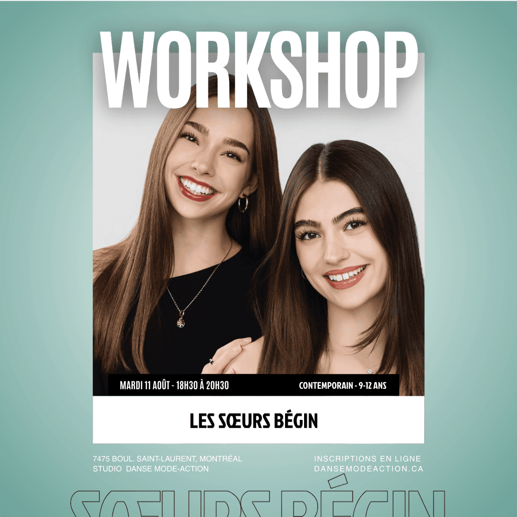 Soeurs Bégin - Workshop Contemporain - 9-12 ans
