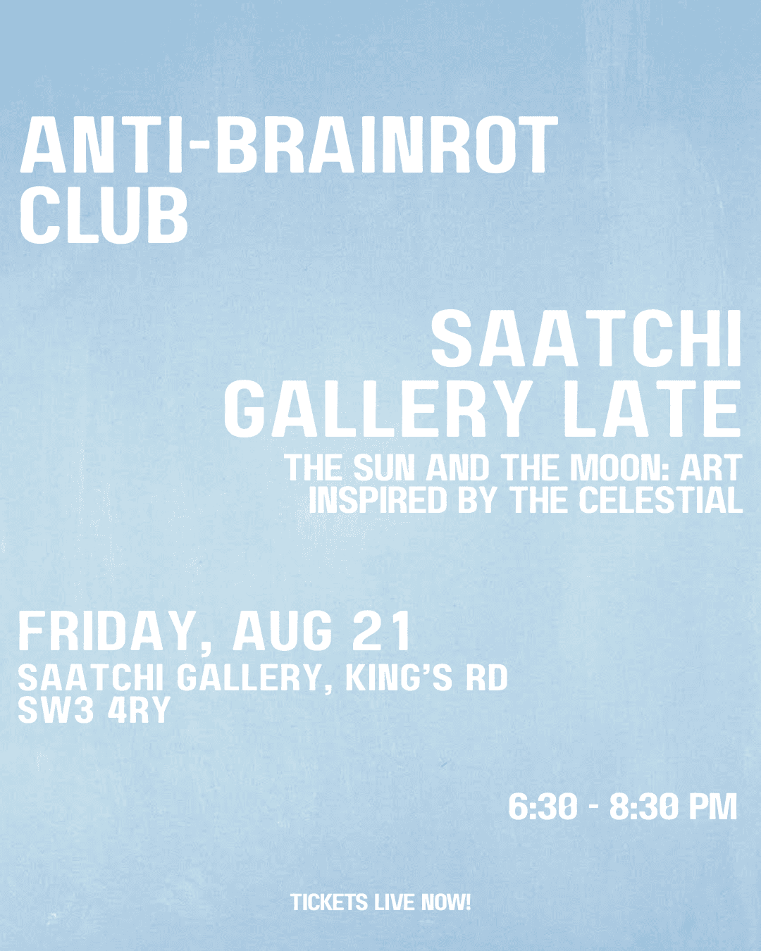 ABRC: SAATCHI GALLERY LATE