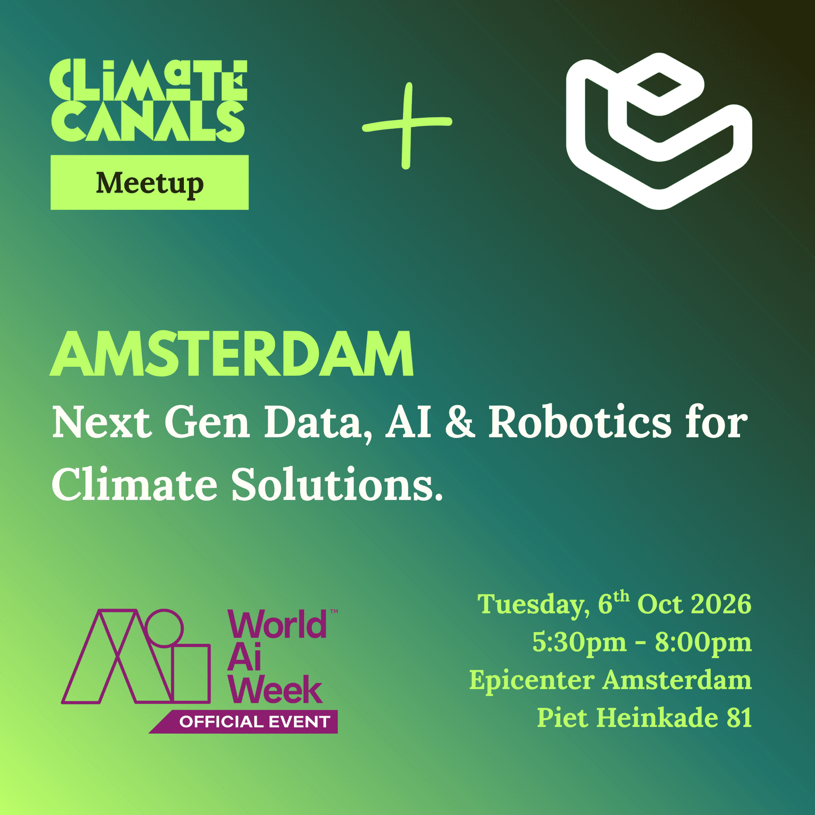 Climate Canals: Next Gen Data, AI & Robotics for Climate Solutions.