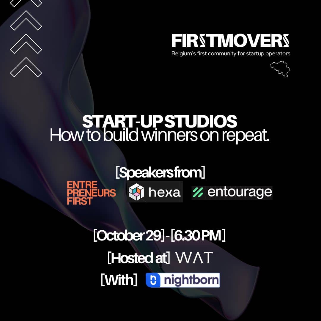 FirstMovers | Startup Studios: How to build winners on repeat