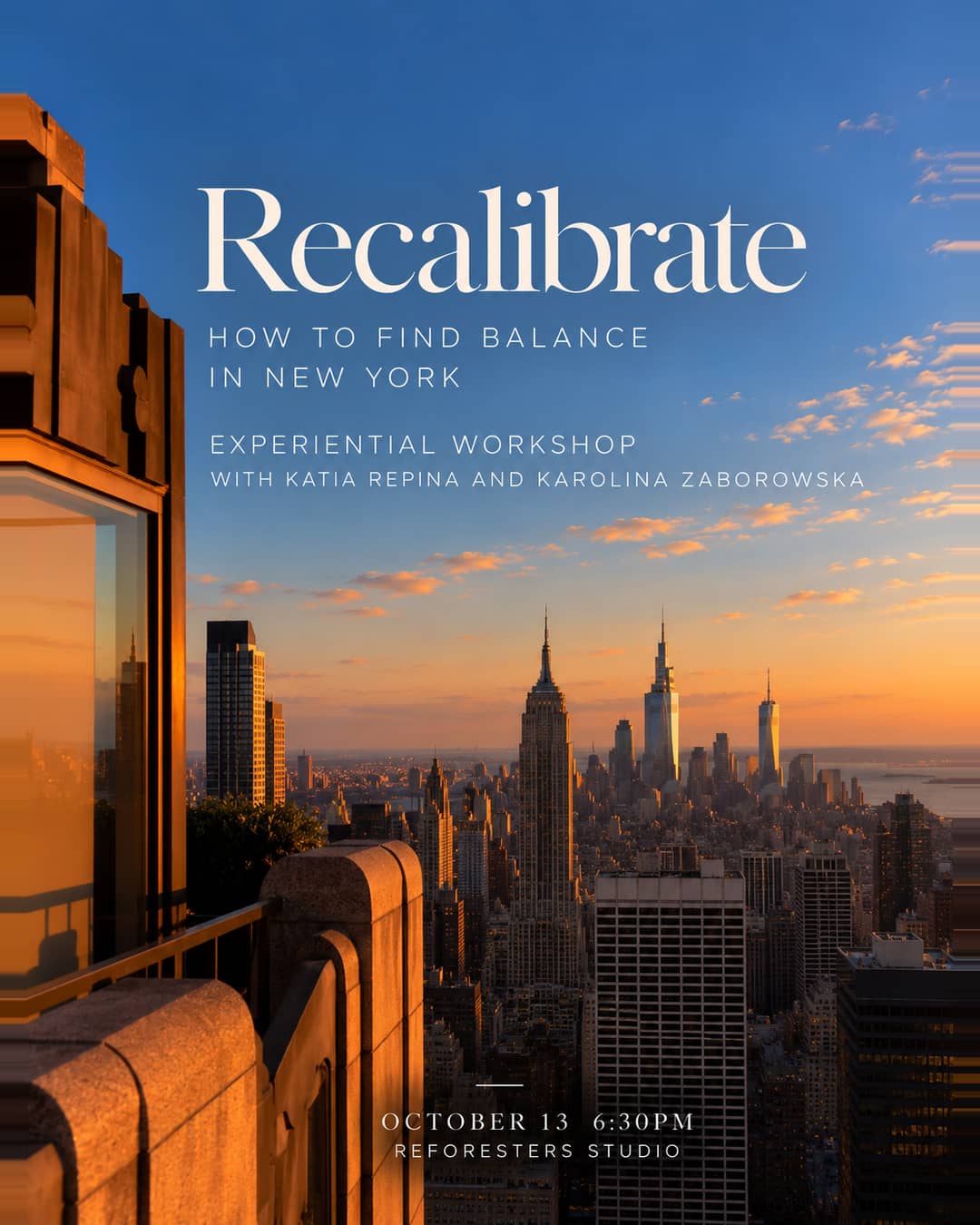 Recalibrate: How to Find Balance in New York