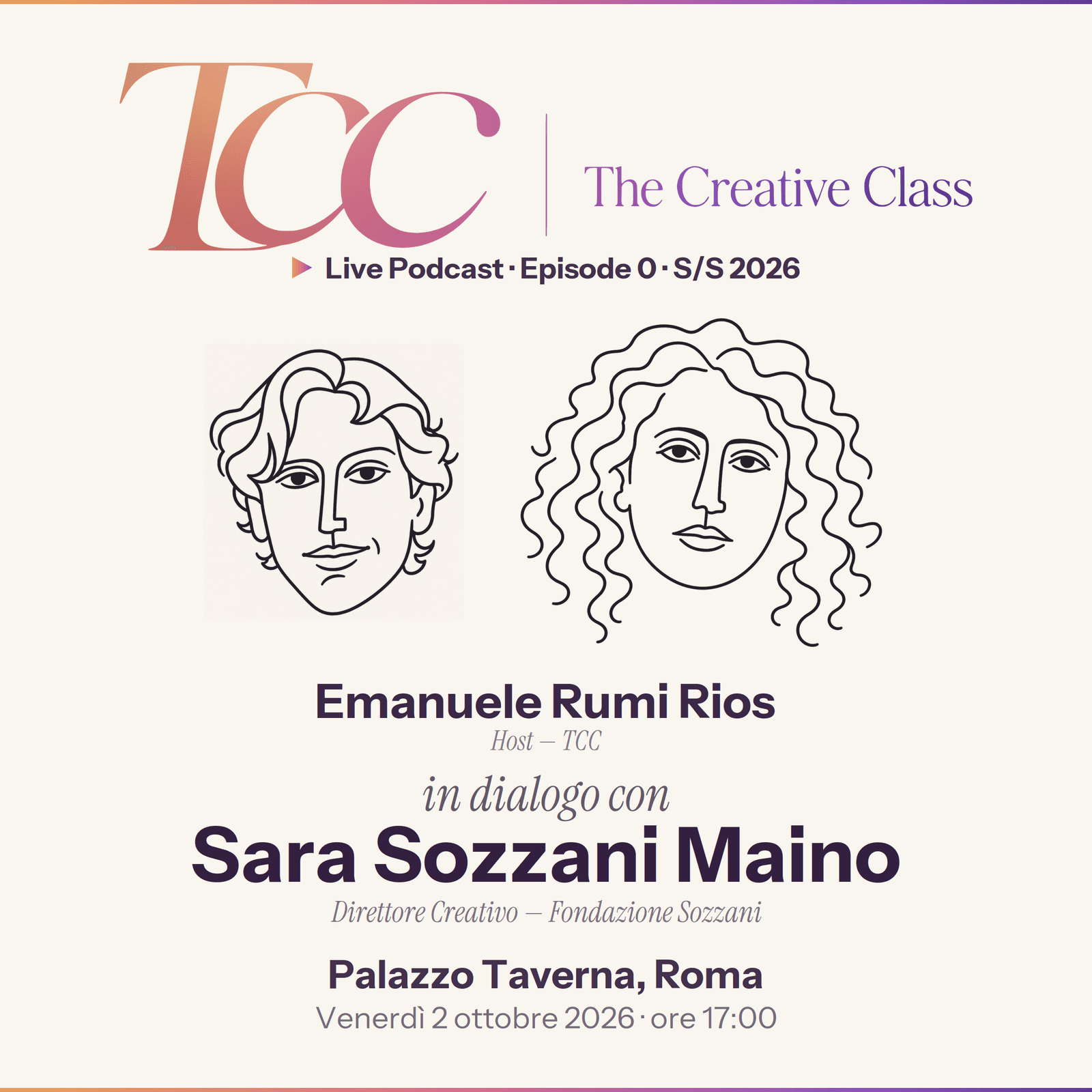 The Creative Class · Episode 0 · Sara Sozzani Maino at Palazzo Taverna