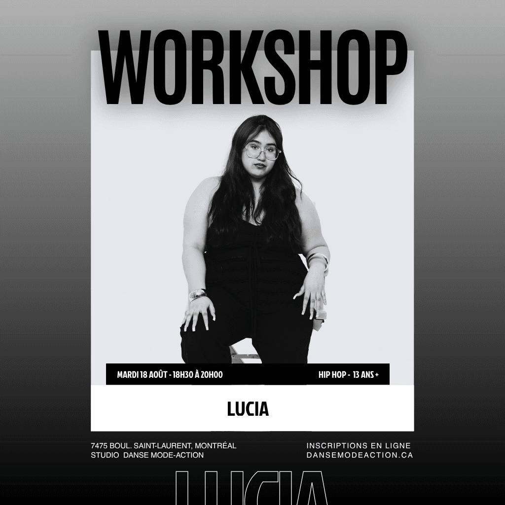Lucia - Workshop Hip Hop Choreo - 13 ans +