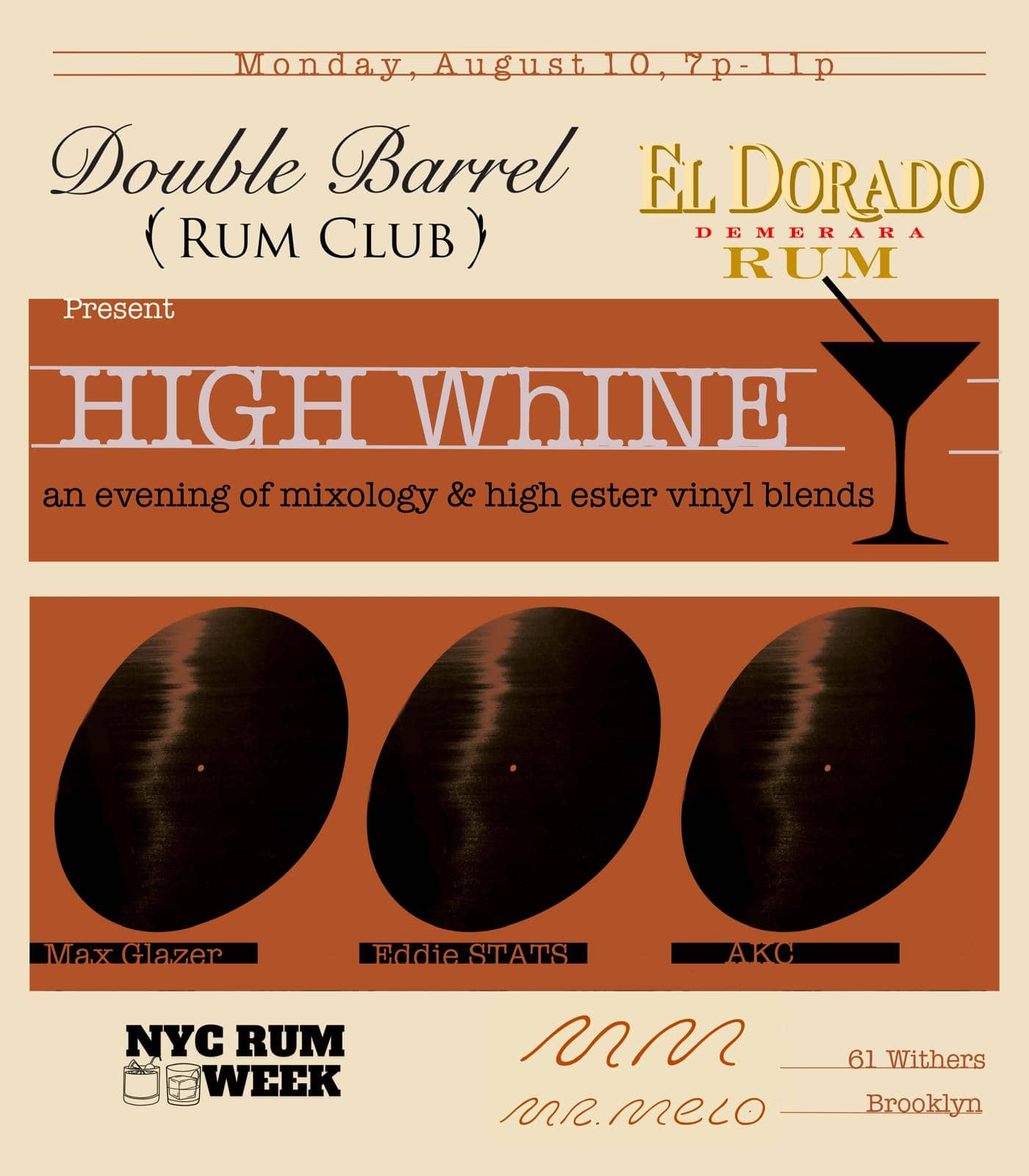 Double Barrel Rum Club Presents: High Whine with El Dorado Rums