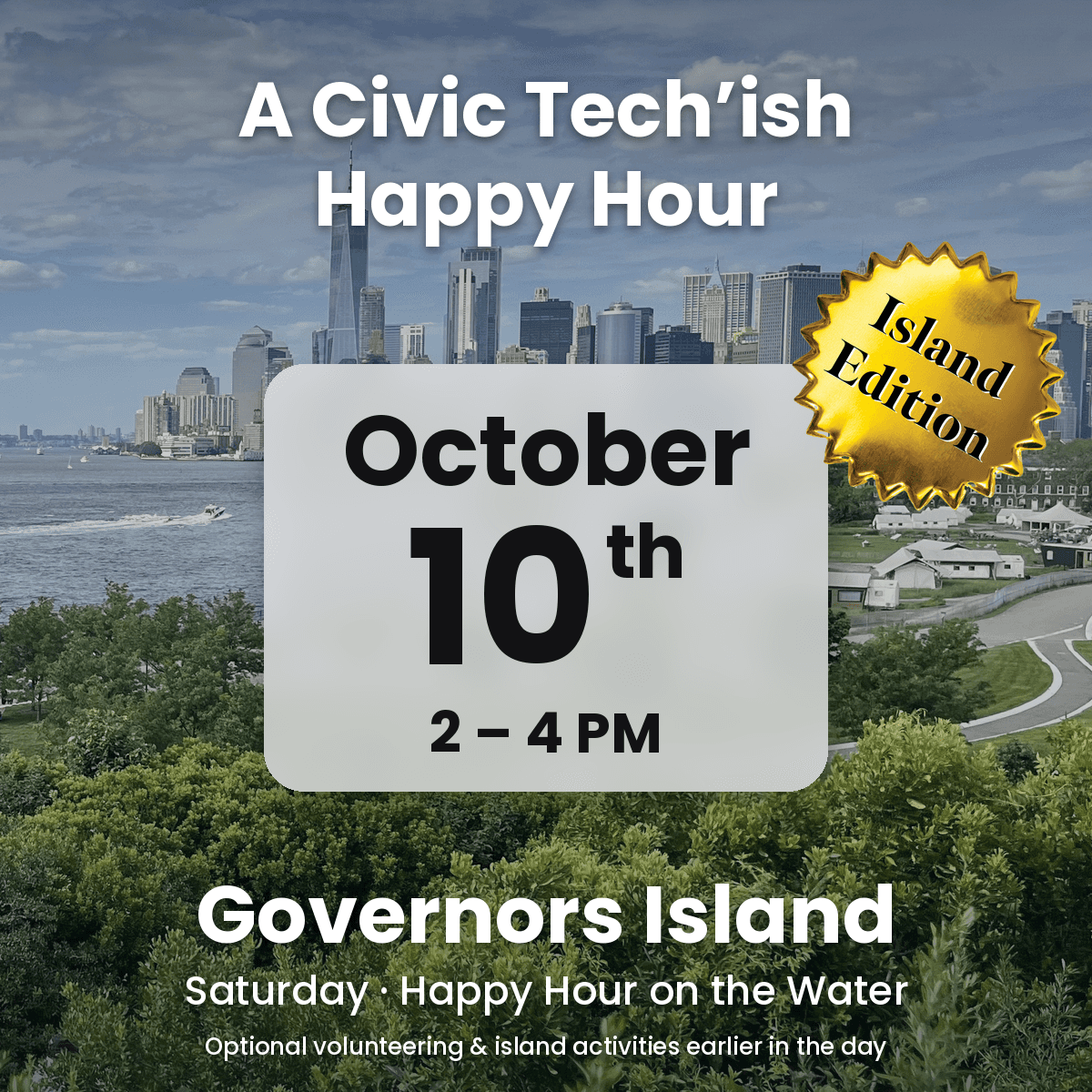 A Civic Tech'ish Happy Hour: Island Edition