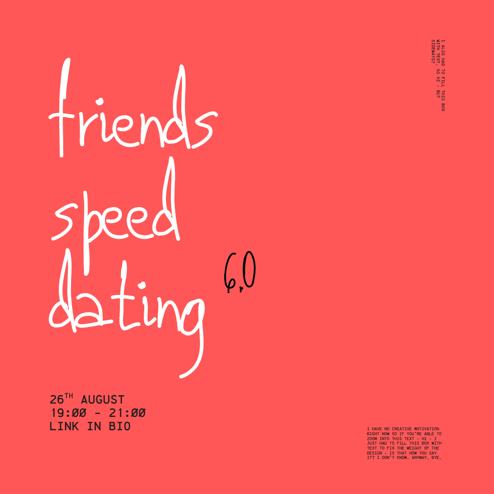 Warsaw Creative Club: Friends Speed Dating