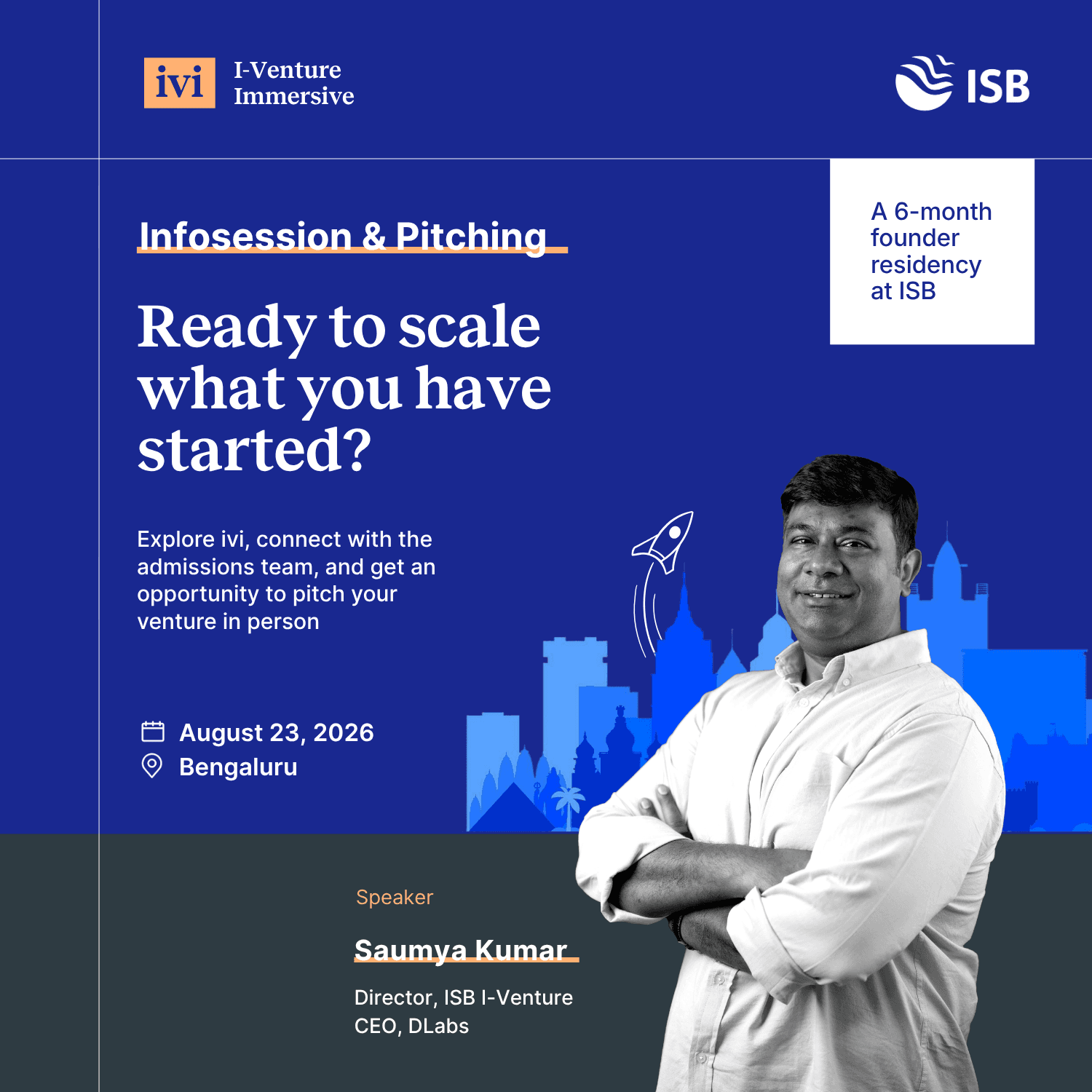 ivi Infosession & Pitching | Bengaluru | August 23, 2026