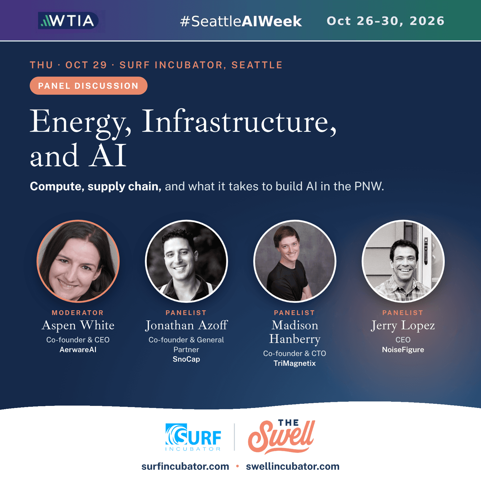 Panel Discussion: Energy, Infrastructure, and AI panel — compute, supply chain, and what it takes to build AI in the PNW