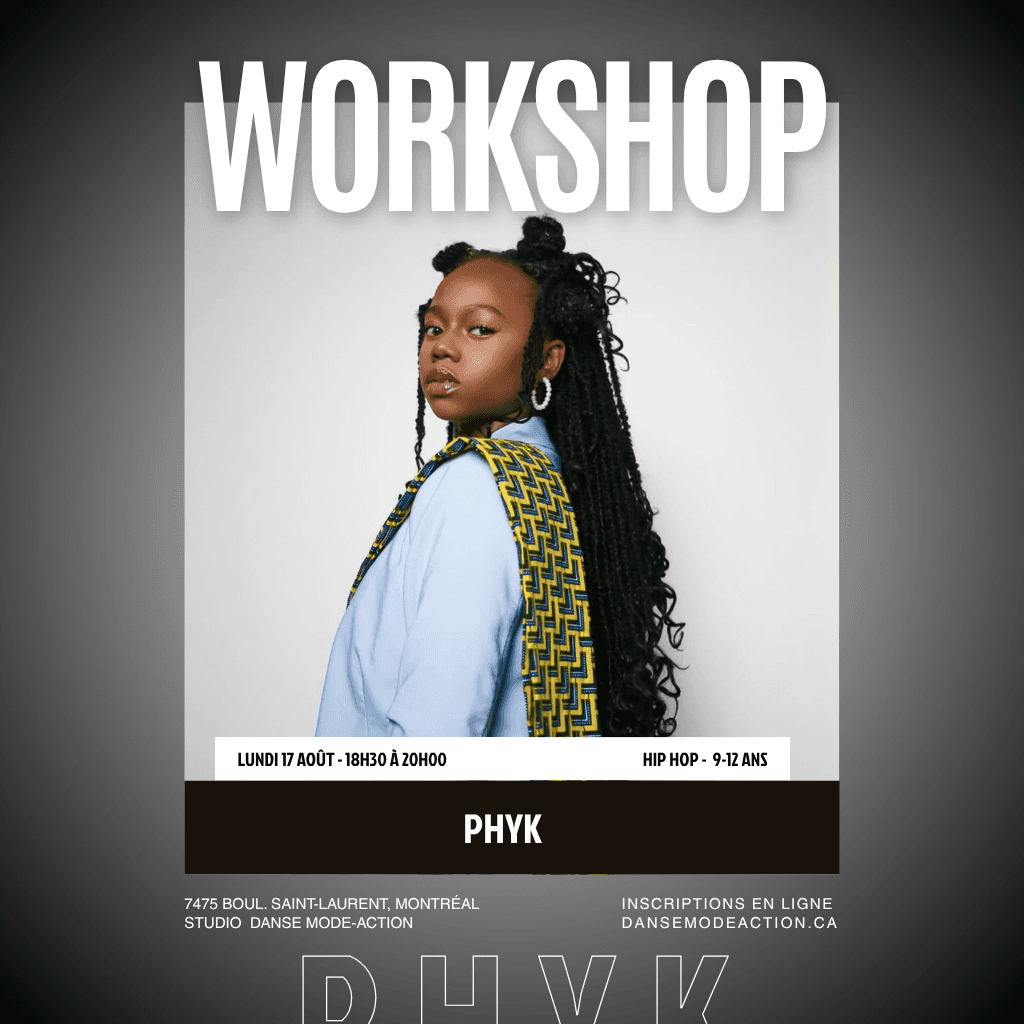 Phyk - Workshop Hip Hop Choreo - 12 ans et moins