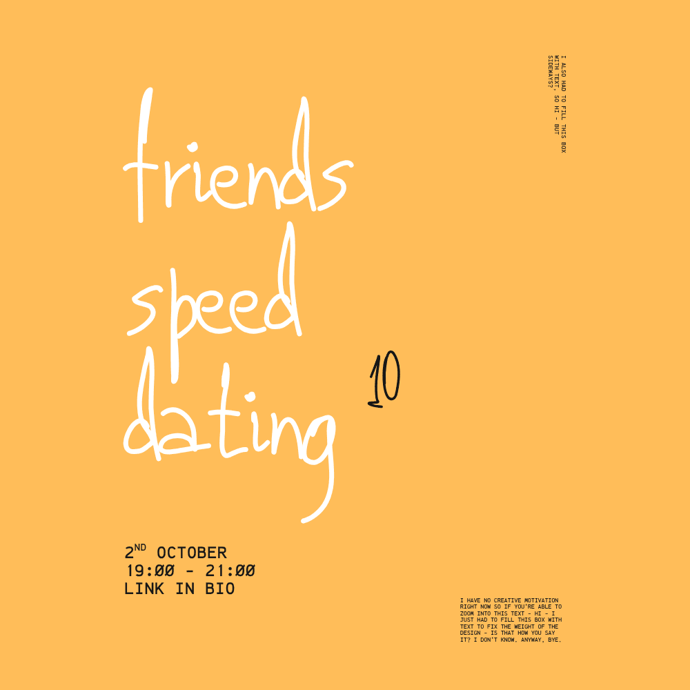 Warsaw Creative Club: Friends Speed Dating