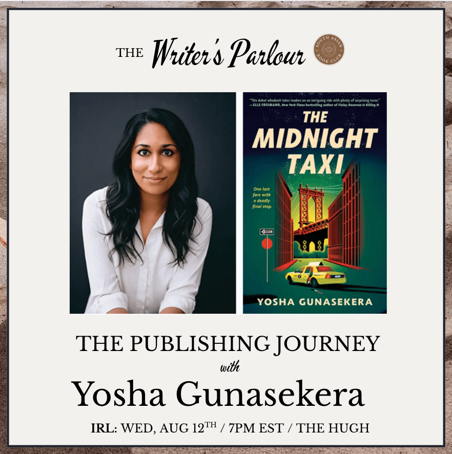 The Writer's Parlour: The Publishing Journey with Yosha Gunasekera