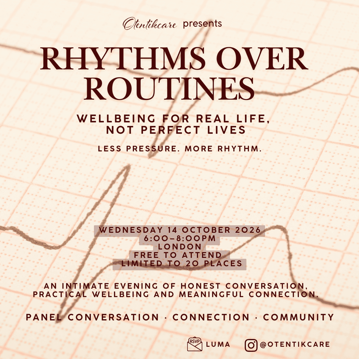 Rhythms Over Routines: Wellbeing for Real Life, Not Perfect Lives.