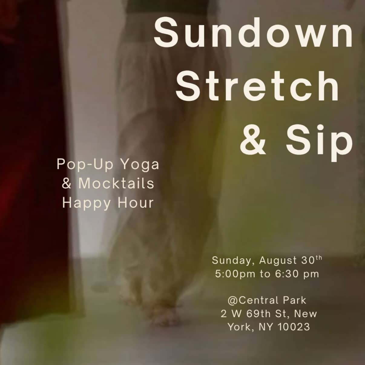 Sundown Stretch & Sip: Yoga & Mocktail Happy Hour!