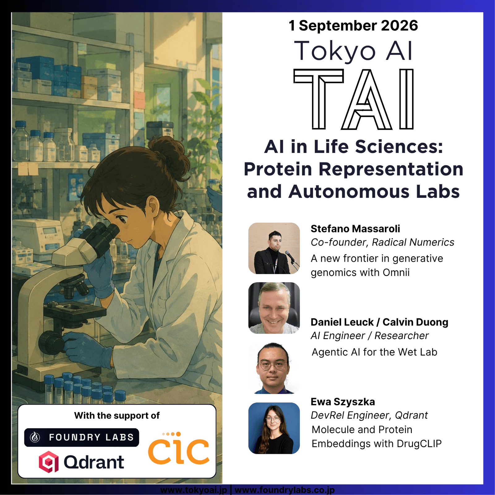 AI in Life Sciences: Protein Representation and Autonomous Labs
