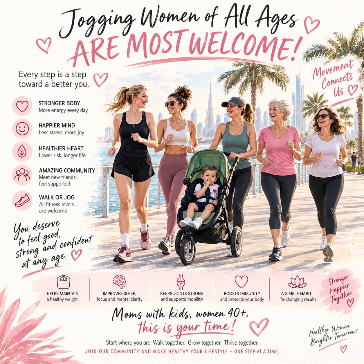 Jogging Women of All Ages