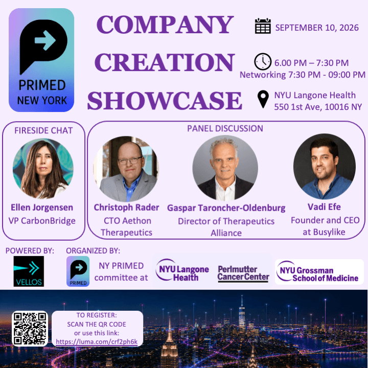 PRIMED NY Company creation showcase event