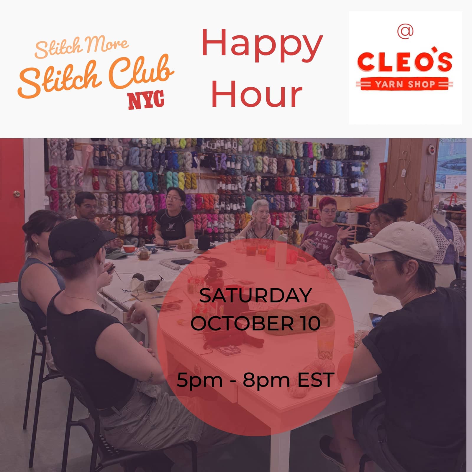 Stitch More Stitch Club Cleo's Happy Hour Take Over- Brooklyn, NY