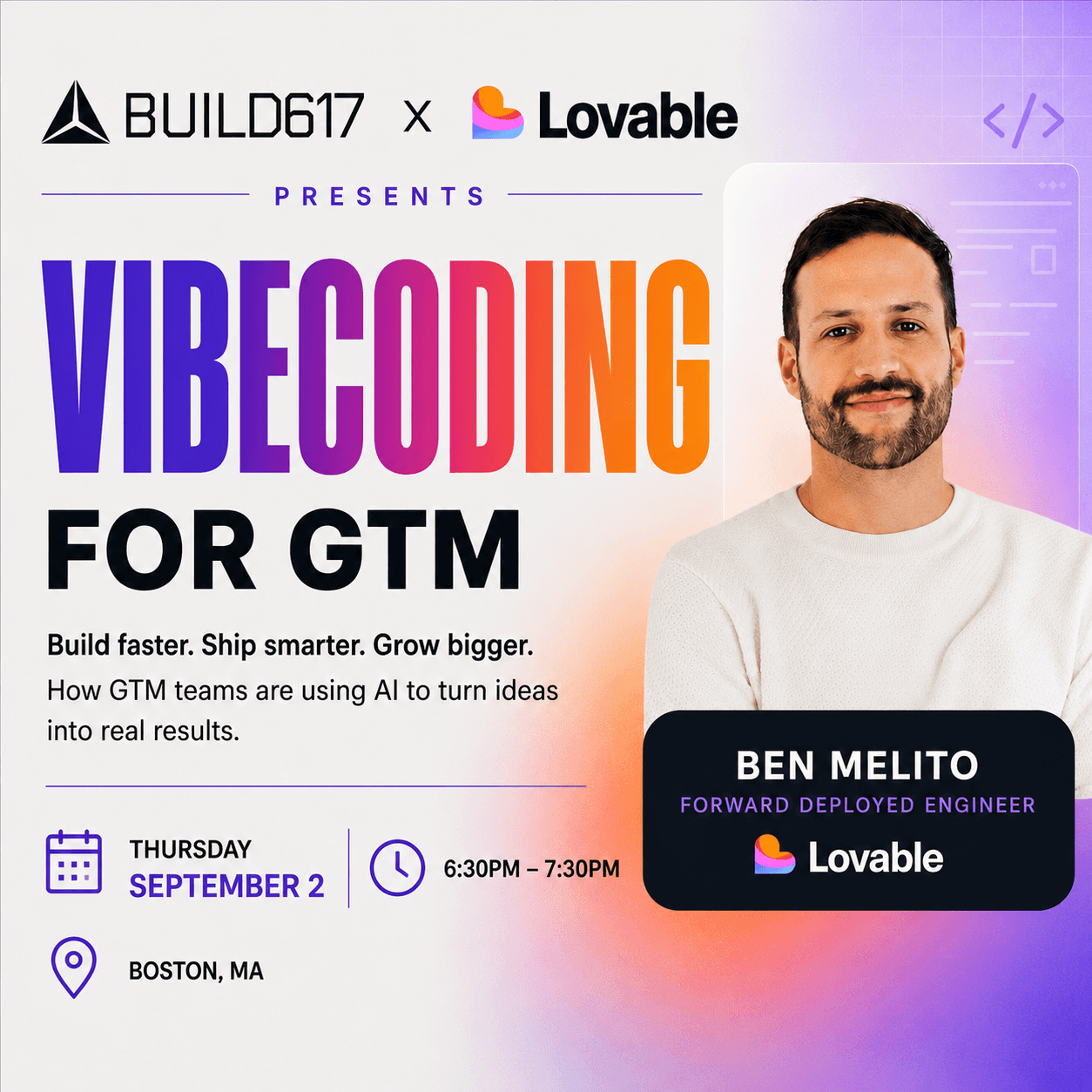 Build617 x Lovable Presents-> Vibecoding for GTM