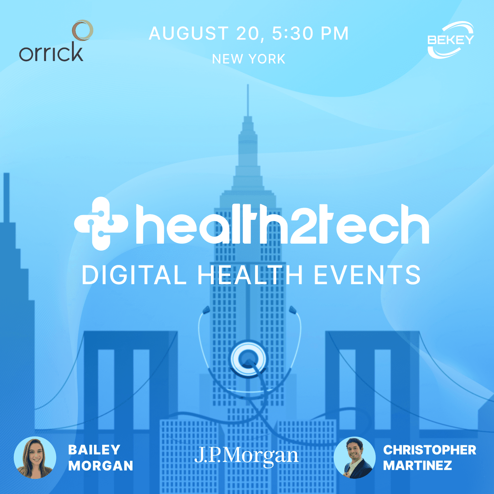 Health2Tech NYC, August 20 2026