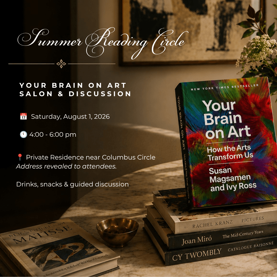 Summer Reading Circle: Your Brain on Art salon & discussion