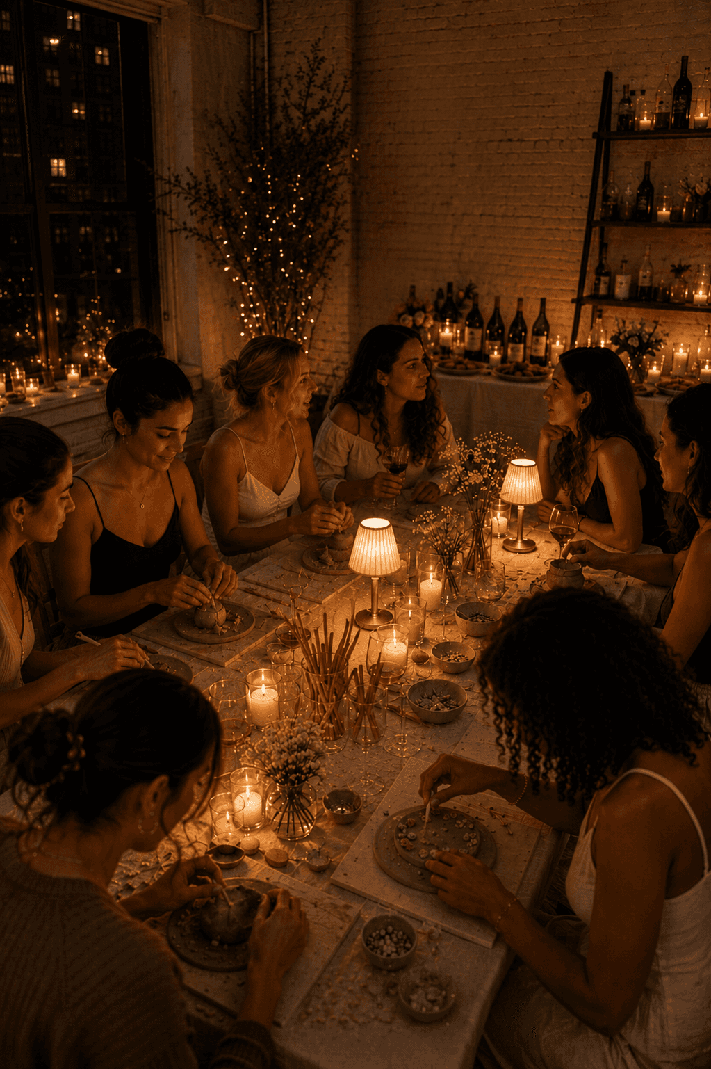 Atelier Soirée - A Candlelit Beginner Pottery & Wine Experience