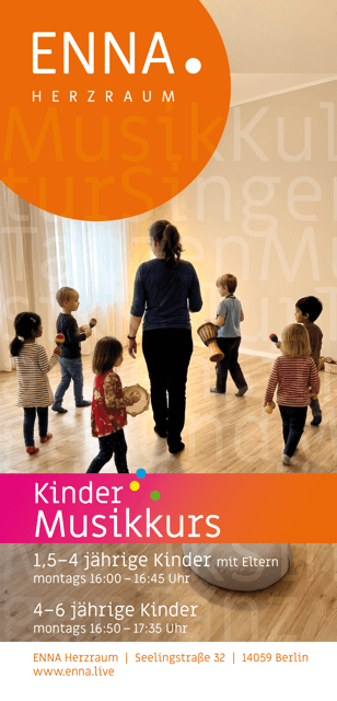 Musikkurs für 1,5 bis 4-jährige Kinder bei ENNA