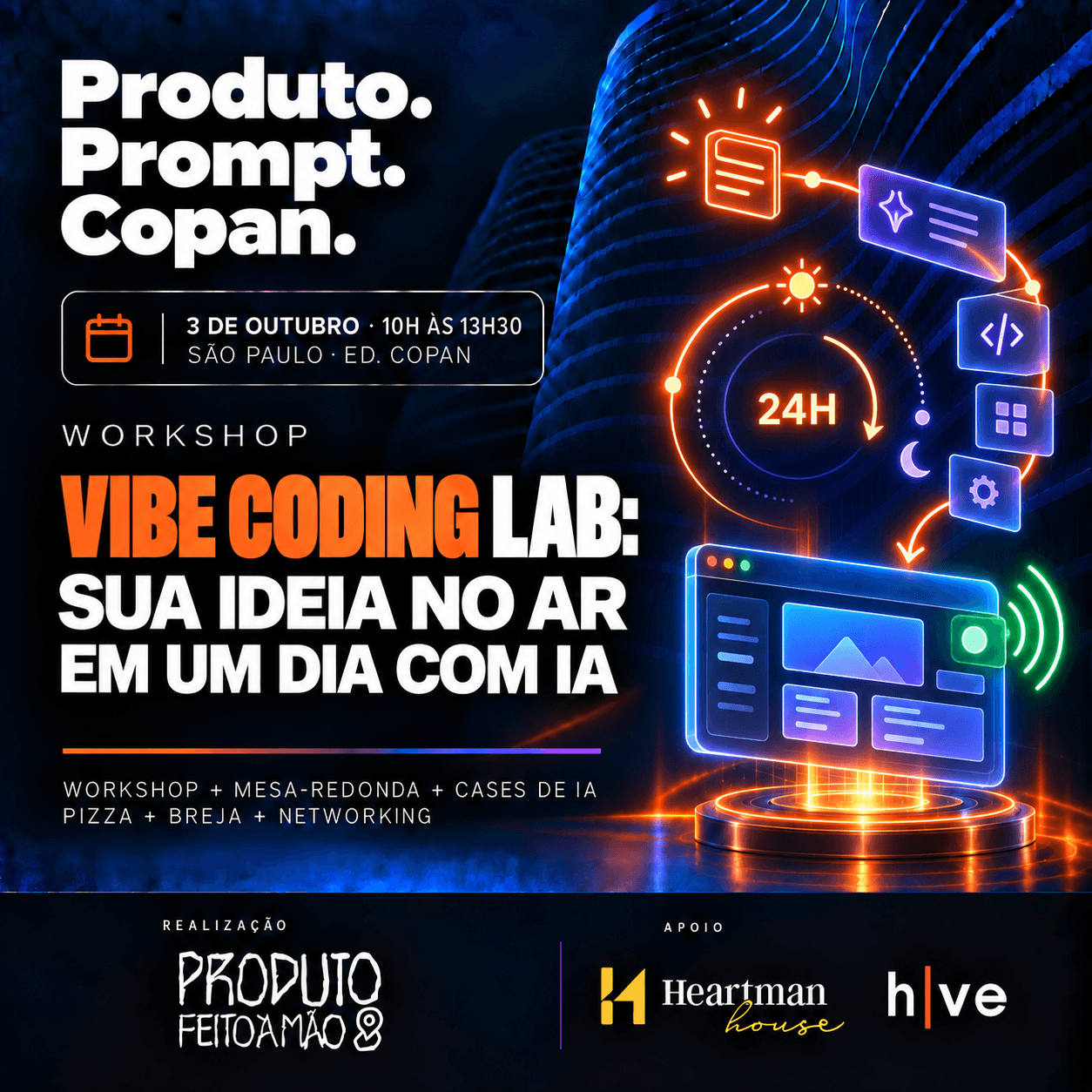 Vibe Coding Lab: Sua ideia no Ar em Um Dia com IA