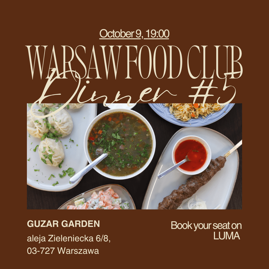 Warsaw Food Club: Uzbek Dinner