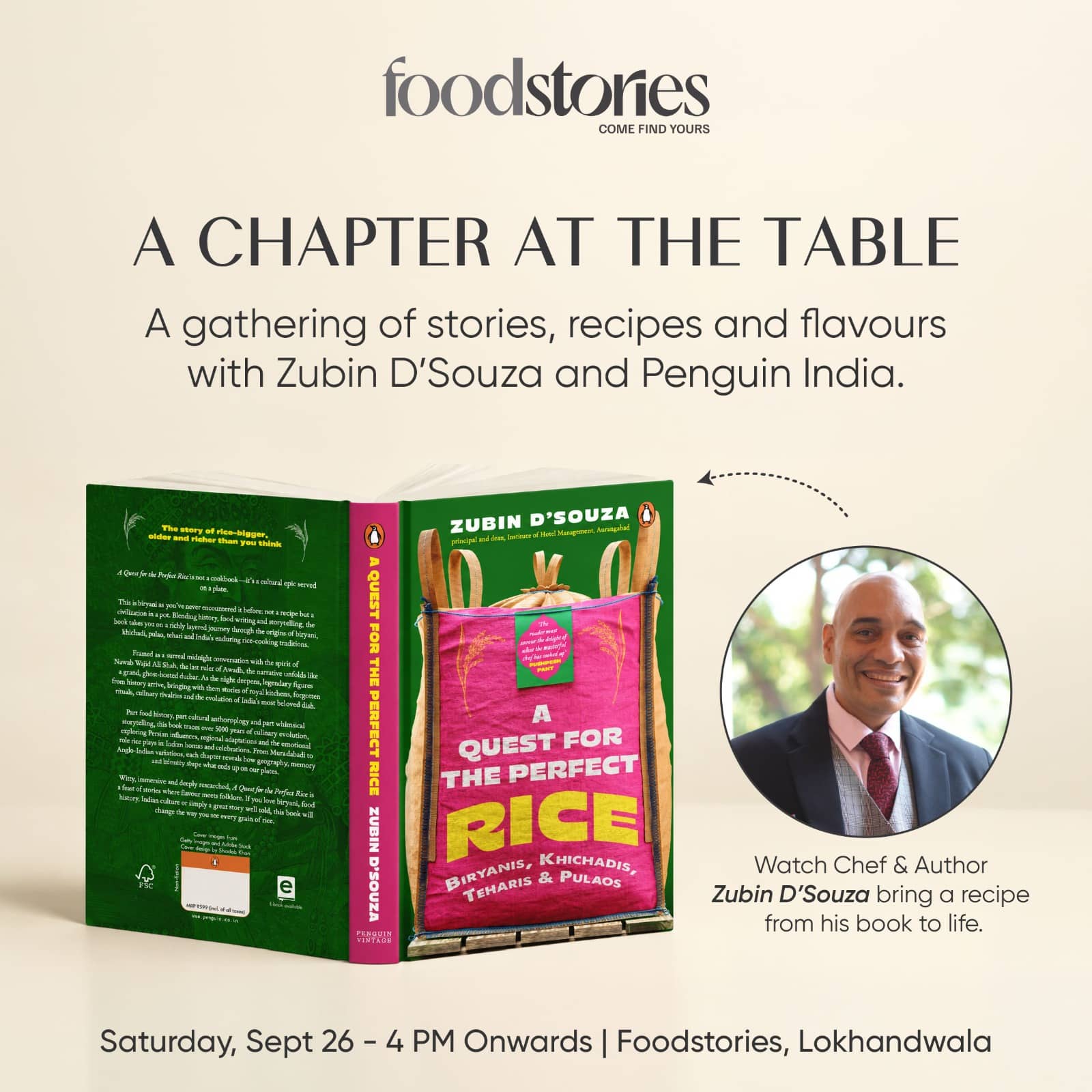 A Chapter at the Table with Zubin D'souza