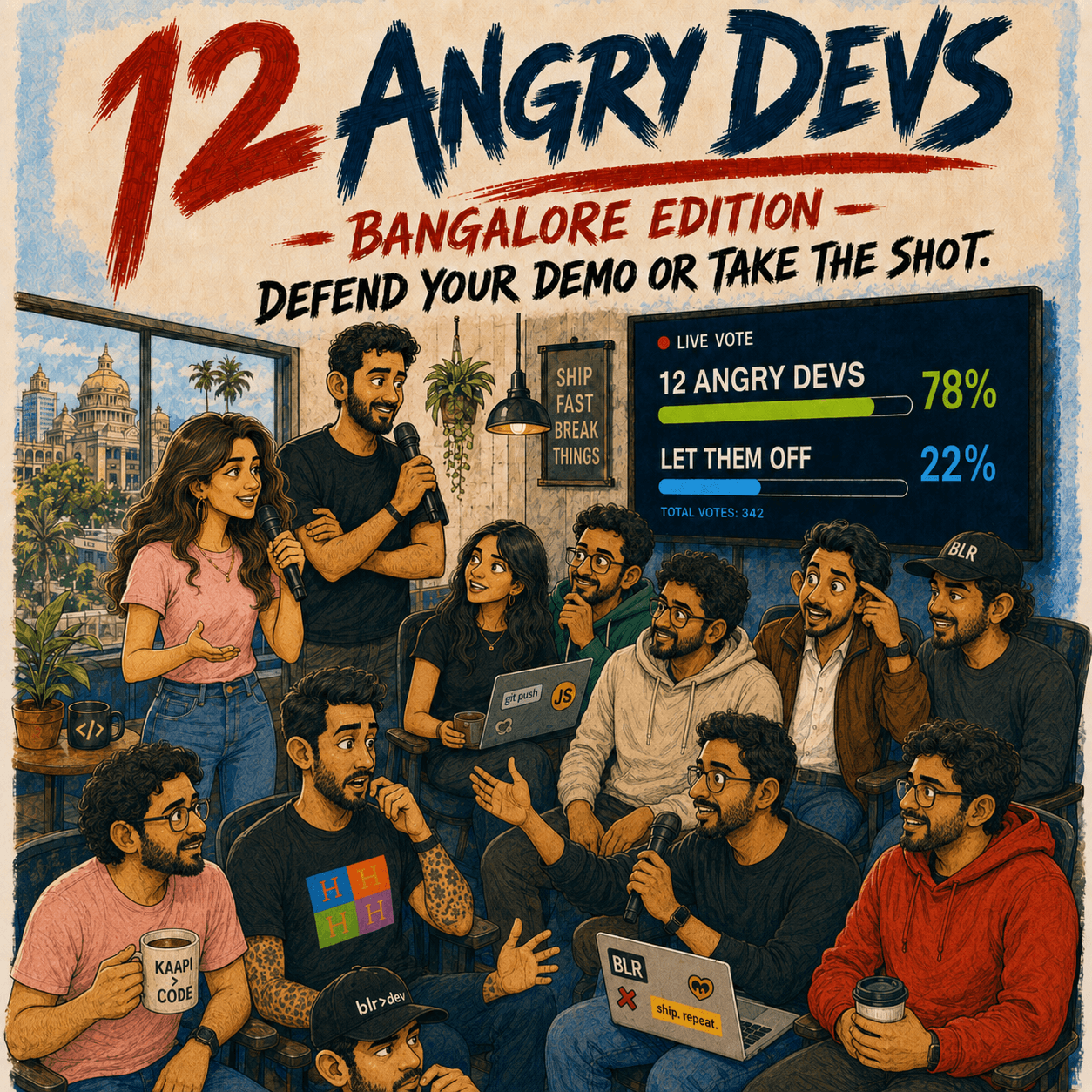 12 Angry Devs : BLR edition