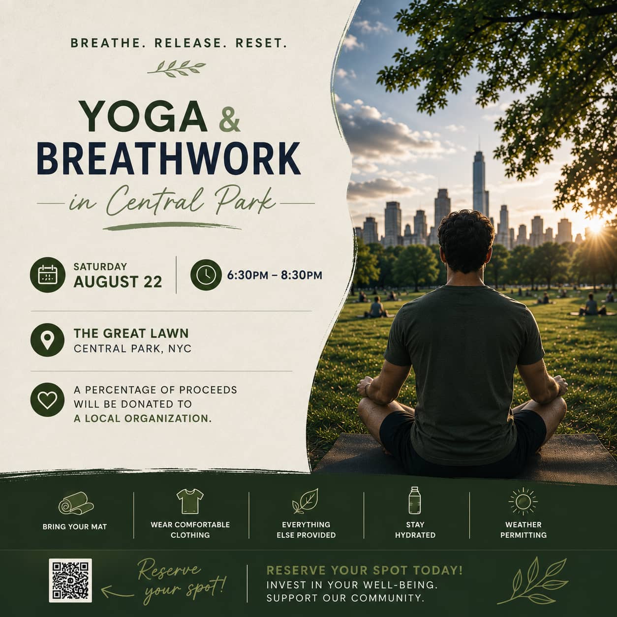 Yoga & Breathwork In Central Park