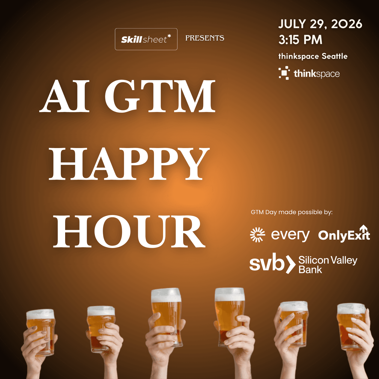 AI GTM Happy Hour - Seattle's GTM Crowd, drinks on us