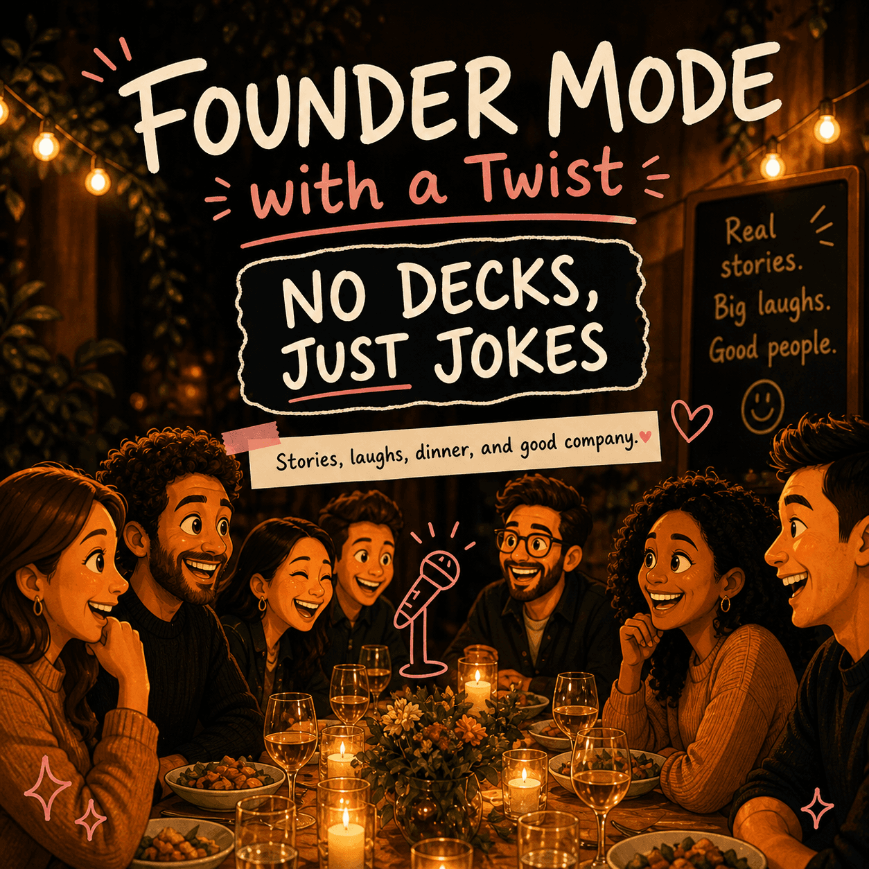 Founder Mode With a Twist: No Decks, Just Jokes