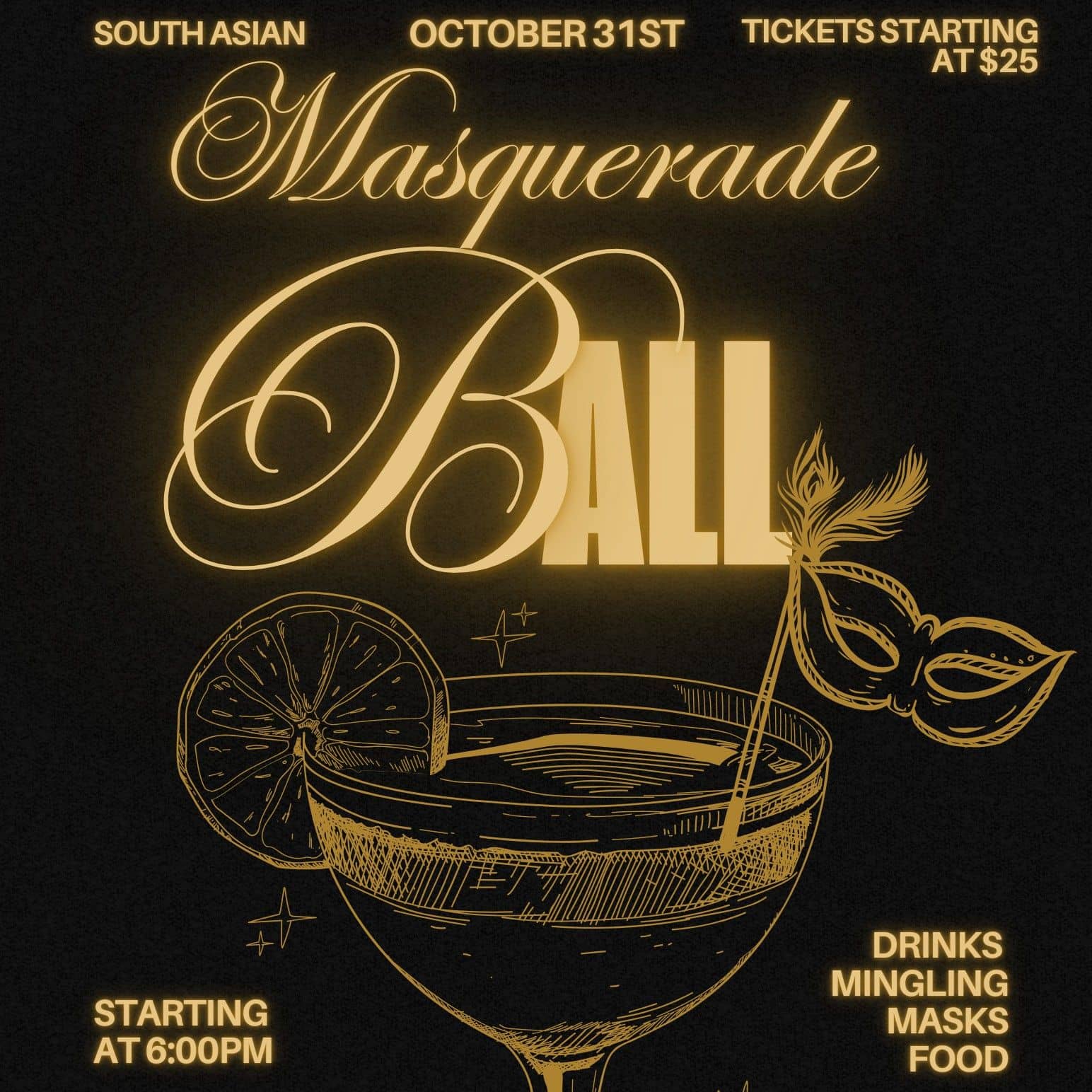 South Asian Singles Masquerade Ball in Washington DC