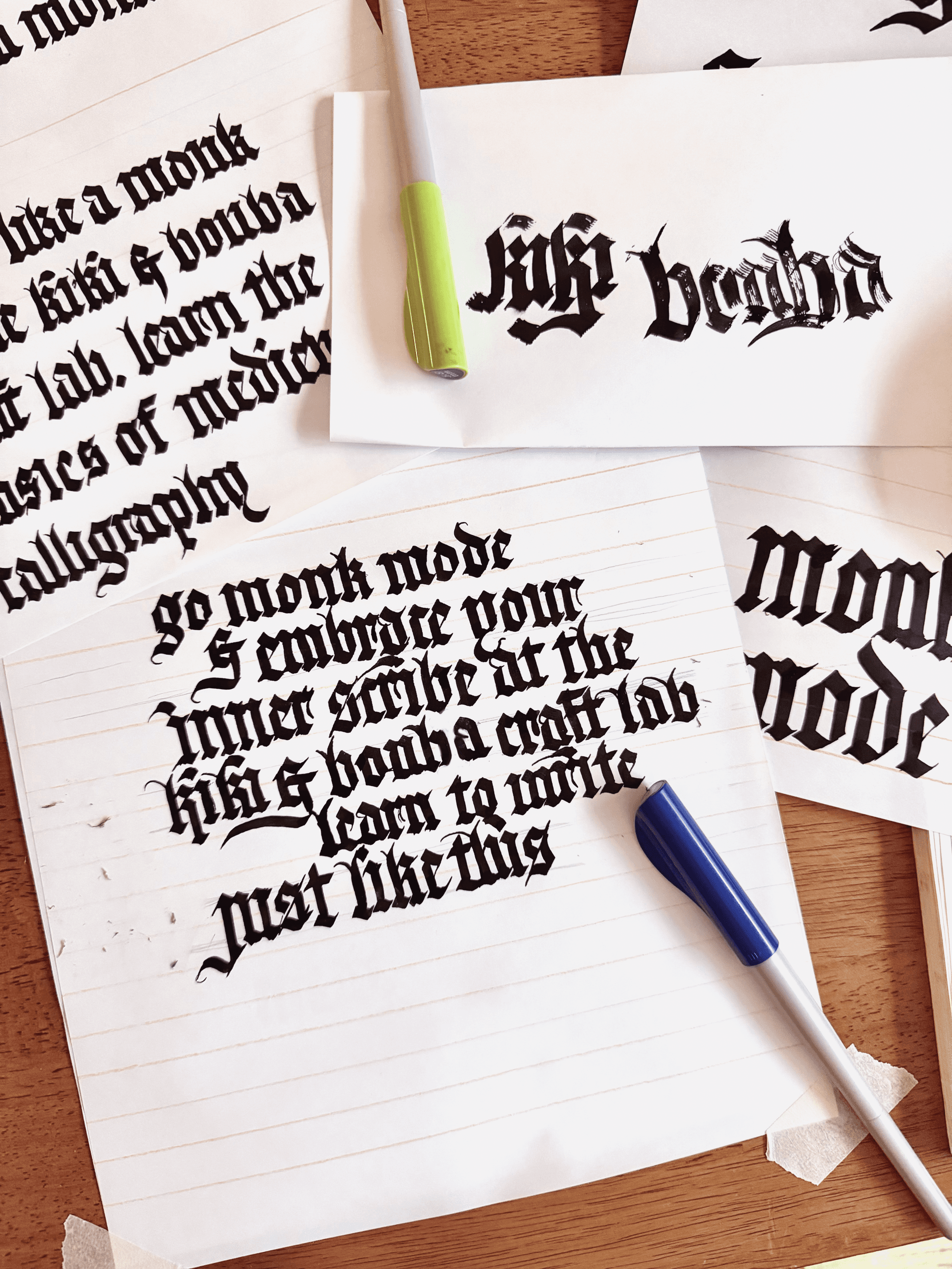 Medieval Gothic Calligraphy Workshop